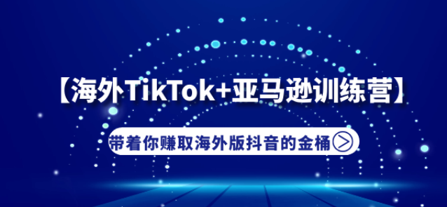 【海外TIKTOK+亞馬遜實戰(zhàn)訓練營】帶著你賺取海外版抖音的金桶