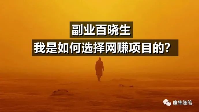 我是如何選擇網(wǎng)賺項(xiàng)目的？